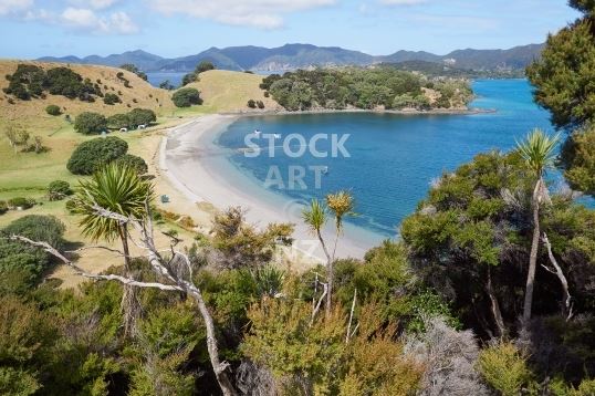 Bay of Islands - Urupukapuka Bay - stock photos