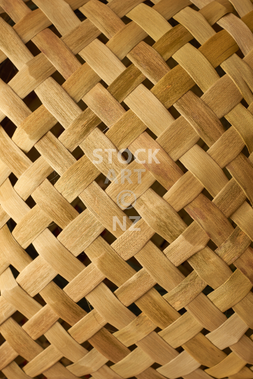 Closeup of a simple but beautiful flax bag