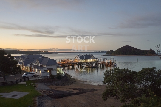 Paihia wharf at night