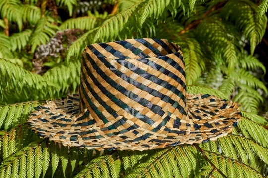 Potae - New Zealand flax weaving - Maori style hat, made of local fibres from Aotearoa