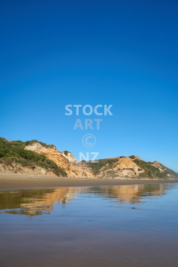 Reflections at Baylys Beach - West Coast, Northland, NZ