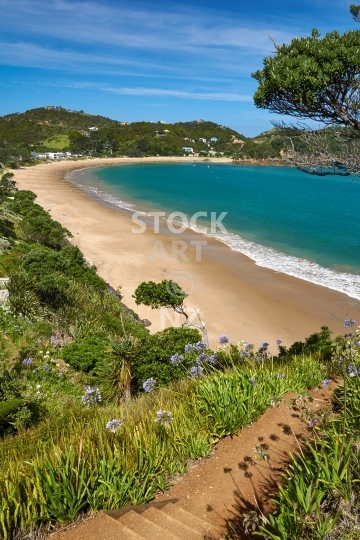 Steps to Whangaumu Bay - Northland, New Zealand