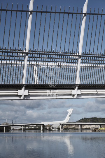Te Matau A Pohe bascule bridge in Whangarei