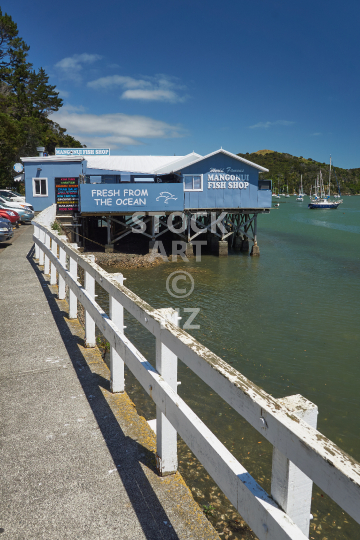 The Mangonui fish and chips shop